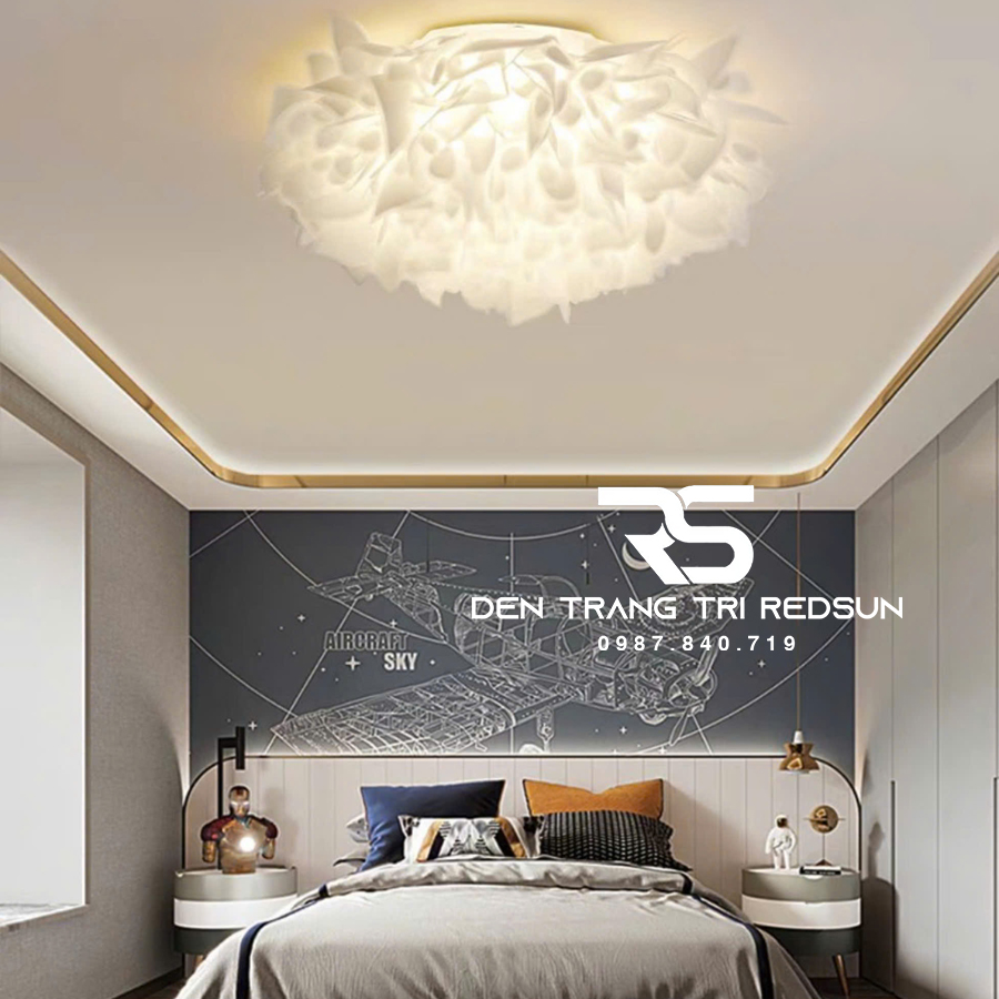 Đèn Chùm Phòng Khách, Phòng Ăn, Phòng Ngủ Hiện Đại Lông Vũ Phong Cách Pháp DC-L062