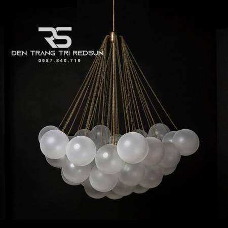 Đèn Chùm Phòng Khách Hiện Đại Bắc Âu Bong Bóng Chất Liệu Thuỷ Tinh DC-T112
