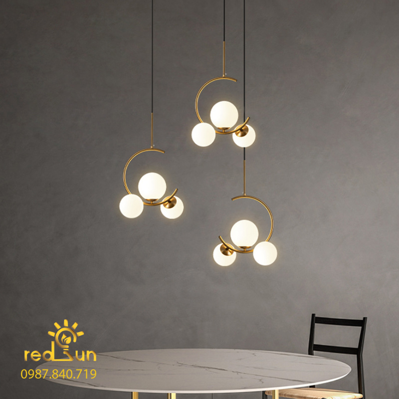 Đèn chùm chữ C 3 cầu hiện đại DC-C7113
