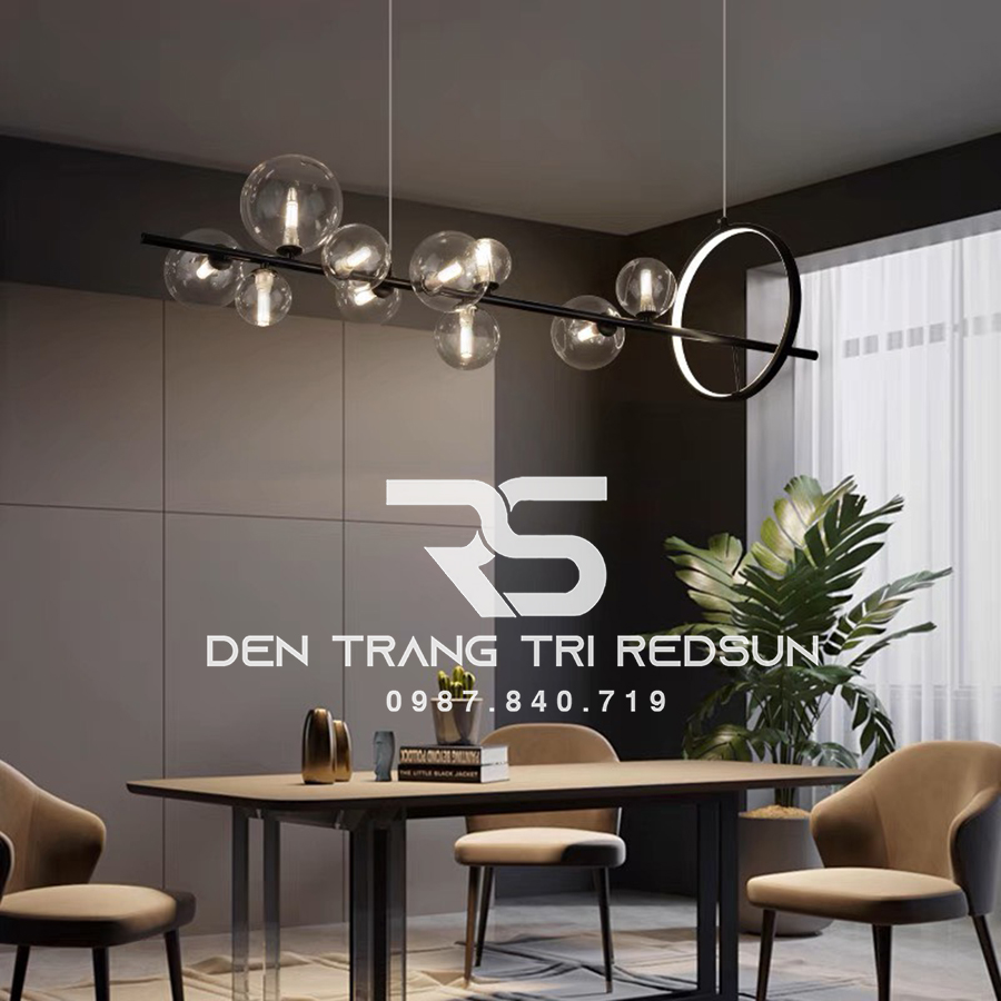Đèn Thả Bàn Ăn Hiện Đại Phong Cách Bắc Âu Choá Thuỷ Tinh DC-L035