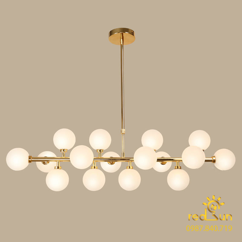 Đèn thả ngang cầu sứ 16 bóng DC-1416