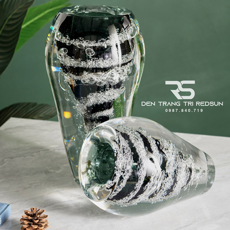 Bình Hoa Trang Trí Phong Cách Bắc Âu Sáng Tạo Hình Bong Bóng Chất liệu Thuỷ Tinh DDC-ZG005