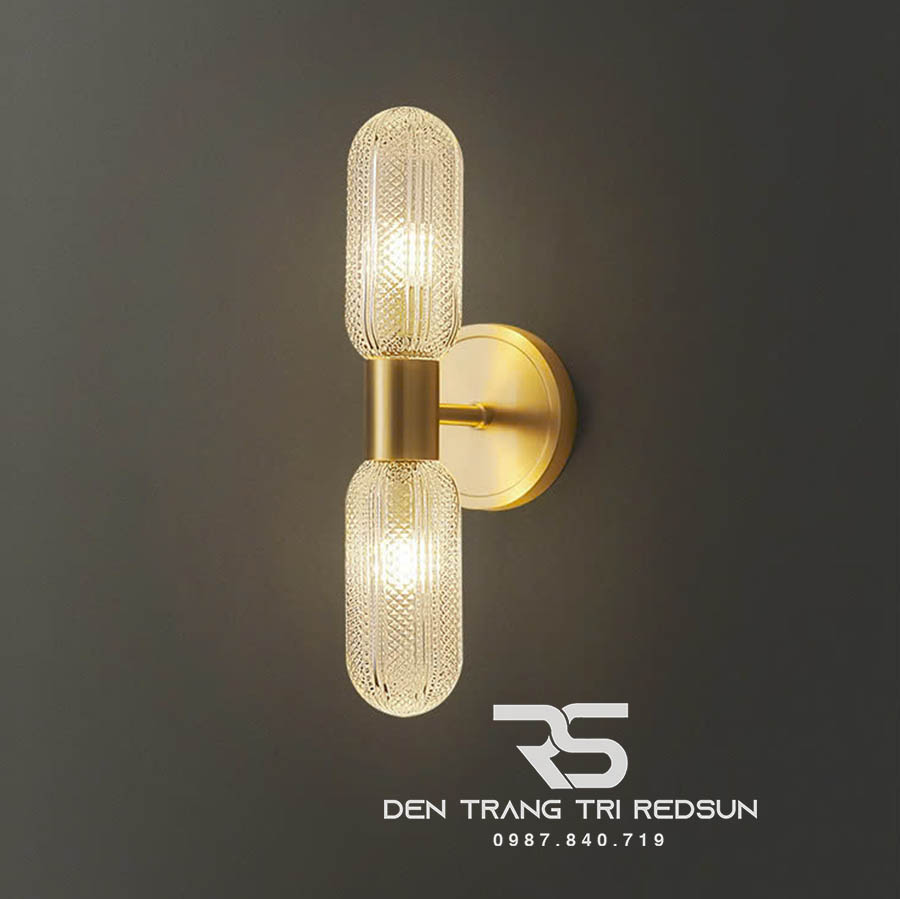 Đèn Tường Trang Trí Phòng Khách, Phòng Ngủ, Cầu Thang Phong Cách Bắc Âu Chất Liệu Pha Lê DTP-002