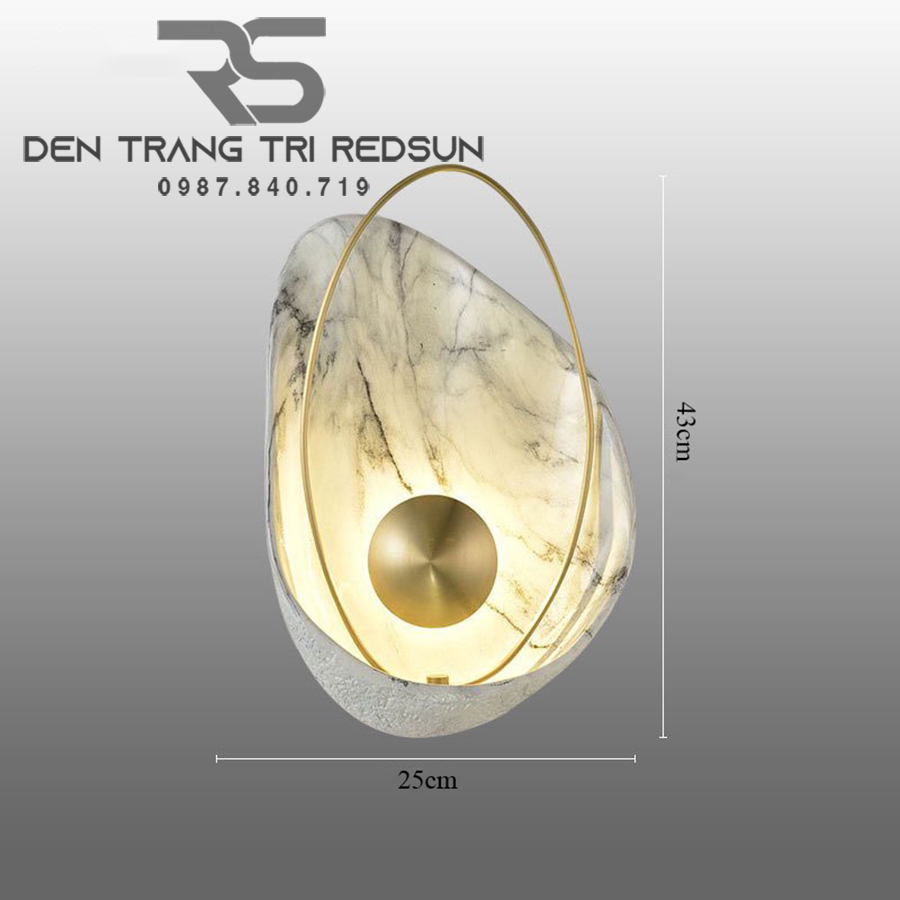 Đèn Tường Trang Trí Phòng Khách, Phòng Ngủ, Cầu Thang Dáng Vỏ Sò Phong Cách Bắc Âu DT-BVK130