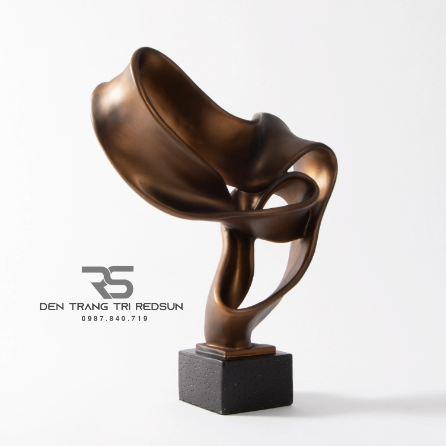 Đồ Trang Trí Nghệ Thuật Phòng Khách, Hành Lang, Sảnh Chờ Nhà Hàng, Khách Sạn Điêu Khắc Dạng Hình Học DDC-ZG010