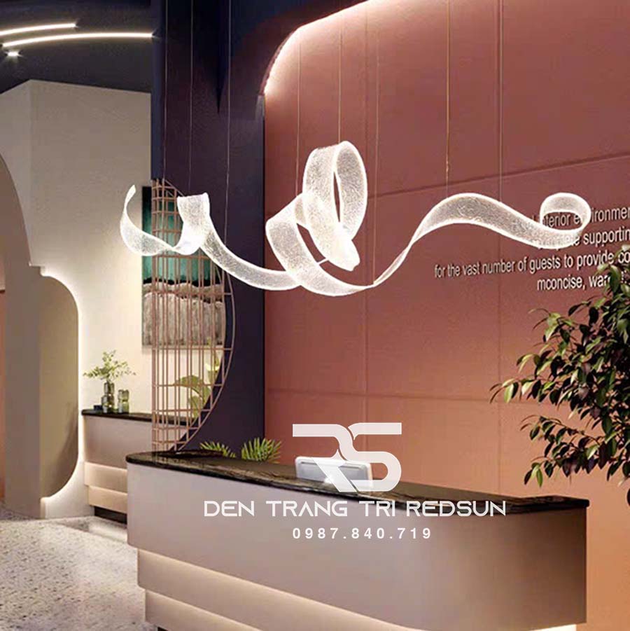 Đèn Thả Hiện Đại Dáng Dải Lụa Acrylic Kiểu Mới Phong Cách Bắc Âu DC-T104