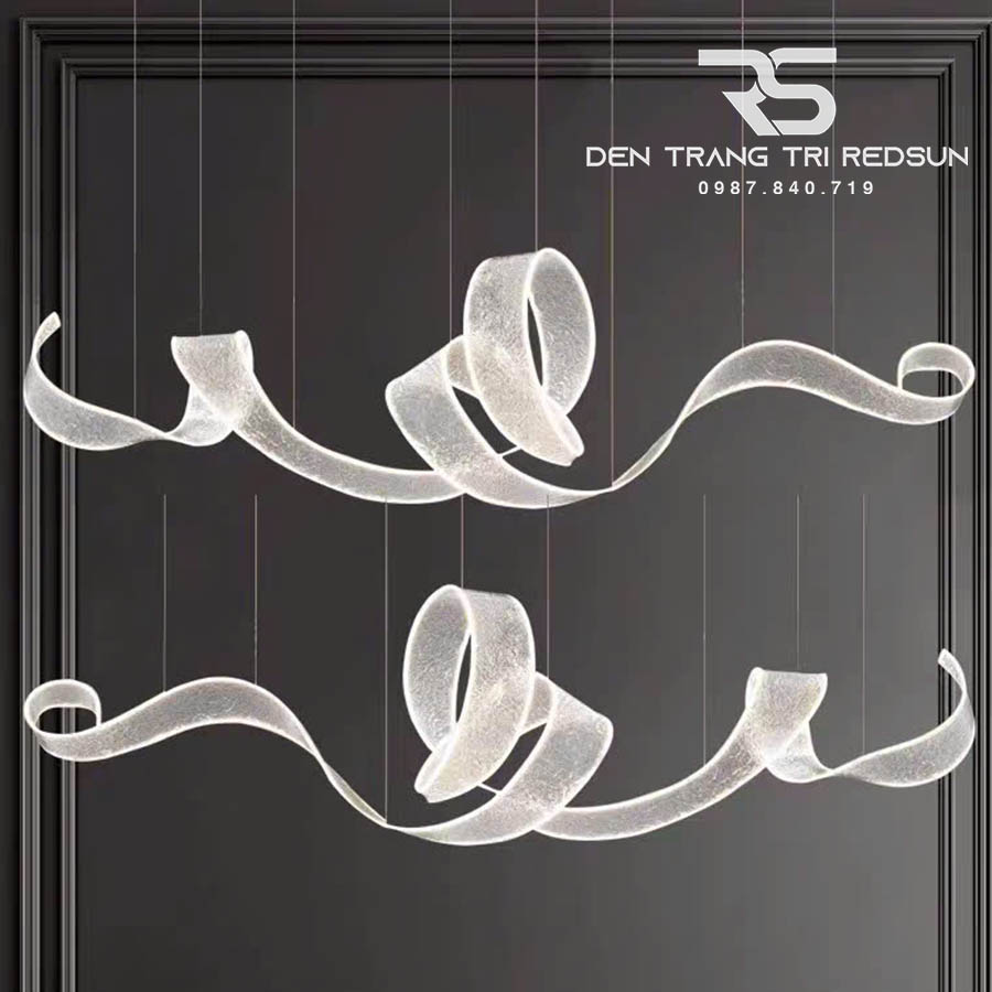 Đèn Thả Hiện Đại Dáng Dải Lụa Acrylic Kiểu Mới Phong Cách Bắc Âu DC-T104