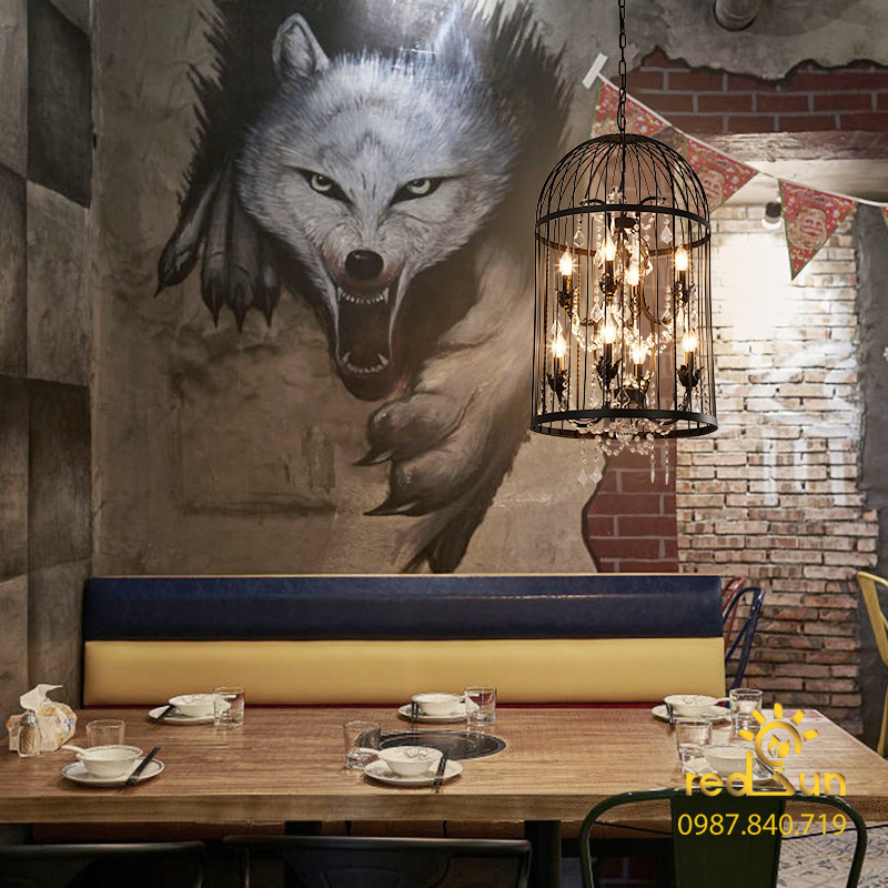 Đèn chùm decor lồng chim nghệ thuật TH-160