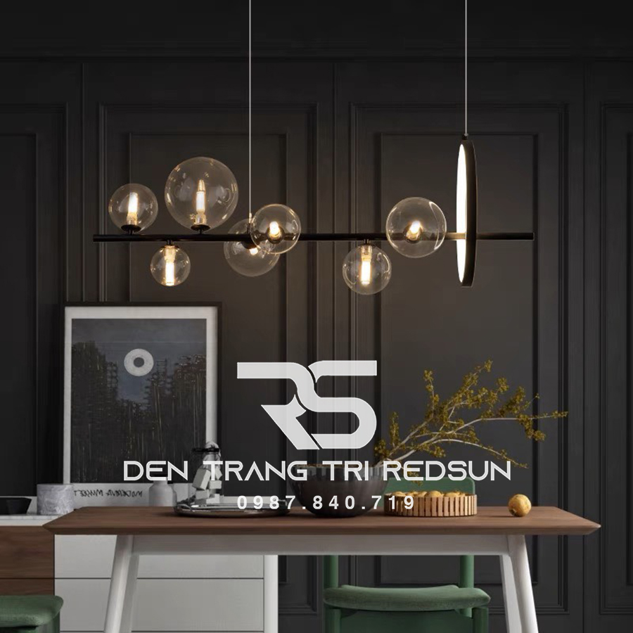 Đèn Thả Bàn Ăn Hiện Đại Phong Cách Bắc Âu Choá Thuỷ Tinh DC-L035
