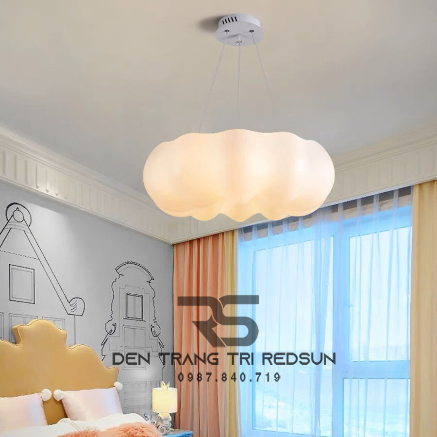 Đèn Thả Trần Phòng Khách, Phòng Ngủ, Bàn Ăn Hiện Đại Phong Cách Bắc Âu Chất Liệu Mica DC-L058