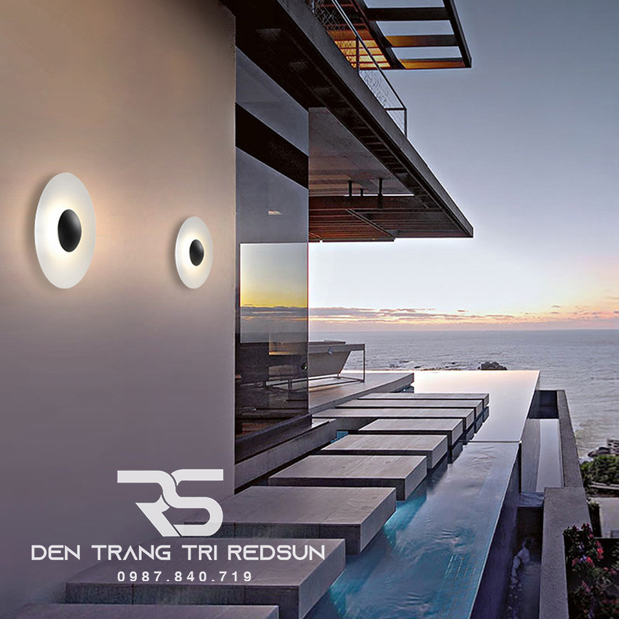 Đèn Tường Trang Trí Phòng Khách, Phòng Ngủ, Cầu Thang Hình Đĩa Bay Phong Cách Bắc Âu  DT-124