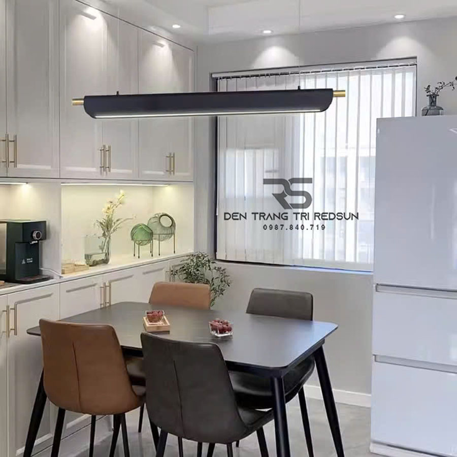 Đèn Thả Bàn Ăn, Bàn Đảo Hiện Đại Phong Cách Bắc Âu Dáng Dài DC-T094