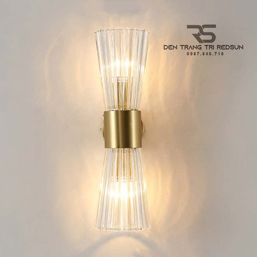 Đèn Tường Trang Trí Phòng Khách, Phòng Ngủ, Cầu Thang Phong Cách Bắc Âu Chất Liệu Pha Lê DTP-010