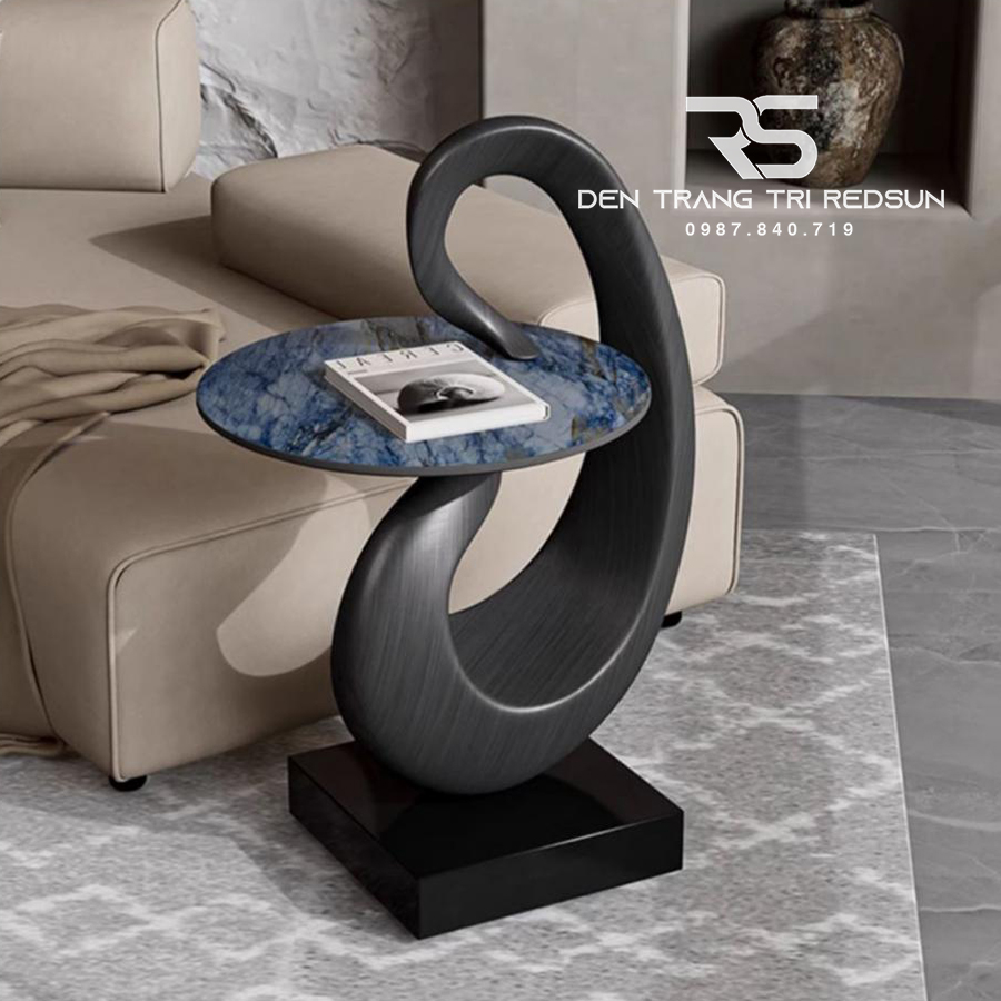Bàn Để Góc Trang Trí Nội Thất Trừu Tượng Hiện Đại Hình Thiên Nga Phong Cách Pháp DDC-ZG003
