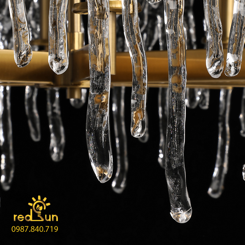 Đèn chùm pha lê băng tuyết phong cách Bắc Âu DC-2610