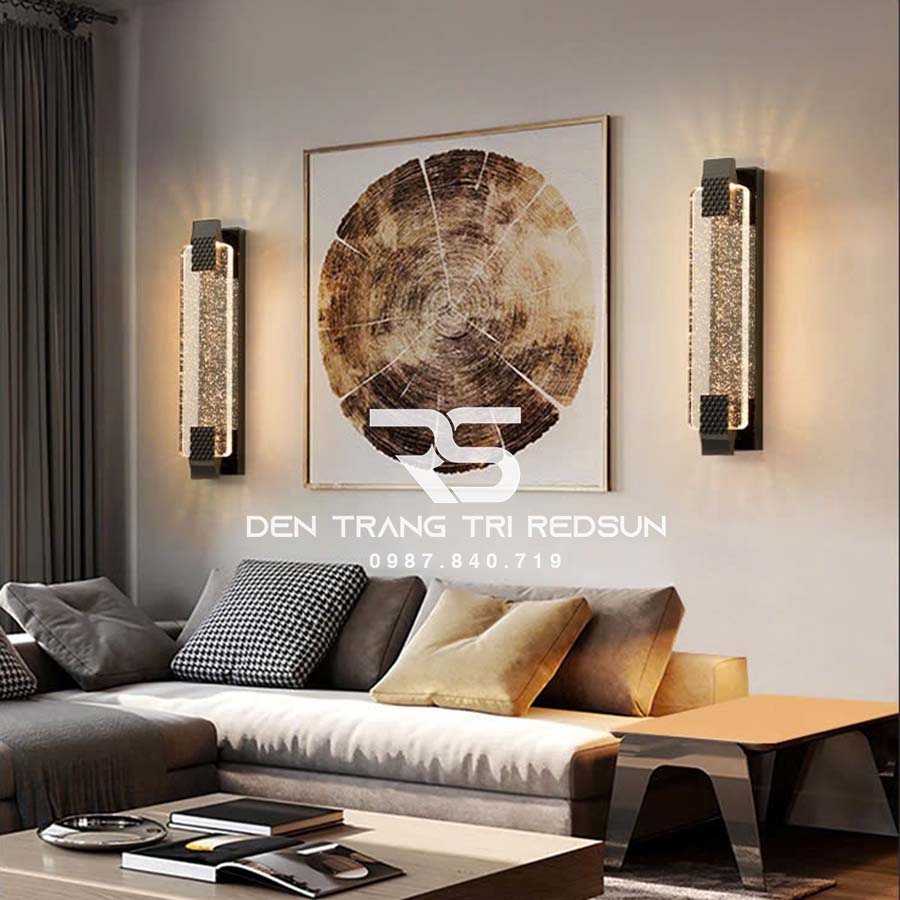 Đèn Tường Trang Trí Phòng Khách, Phòng Ngủ, Cầu Thang Phong Cách Bắc Âu Chất Liệu Pha Lê DTP-001