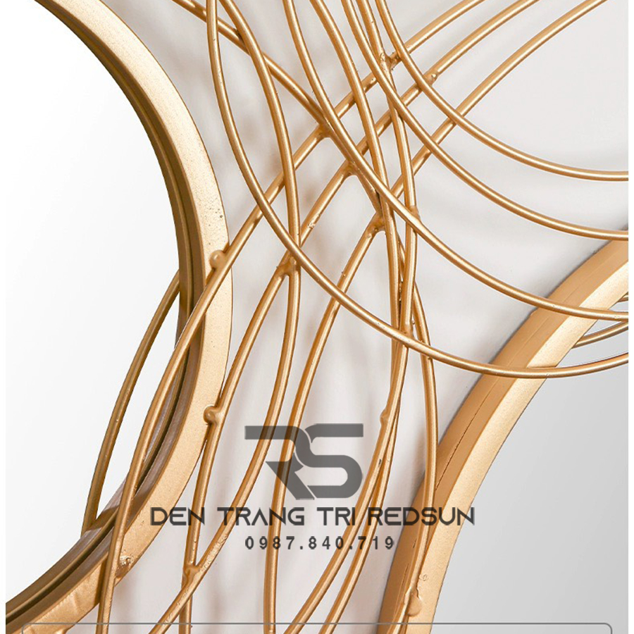 Gương Treo Tường Nghệ Thuật Trang Trí Phòng Khách, Phòng Ăn, Hành Lang Phong Cách Bắc Âu GDC-013