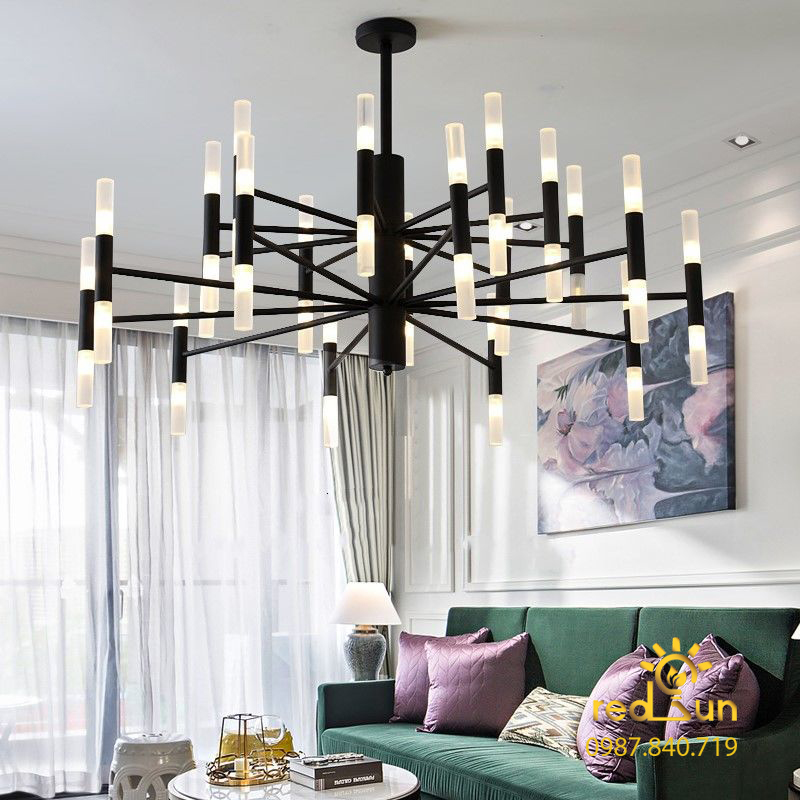 Đèn chùm trang trí nghệ thuật 20 tay R06