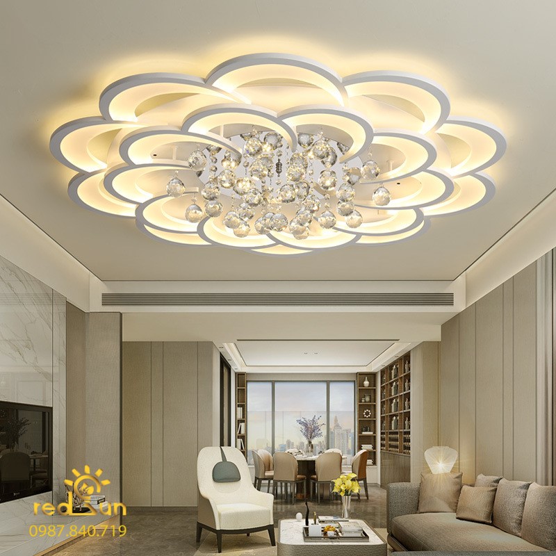 Mâm ốp trần hoa xoáy 16 cánh OP-003