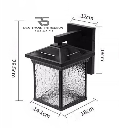 Đèn Tường Chống Nước Trang Trí Ngoài Trời Nhà Hàng, Khách Sạn, Biệt Thự, Nhà Ở DTOD-005