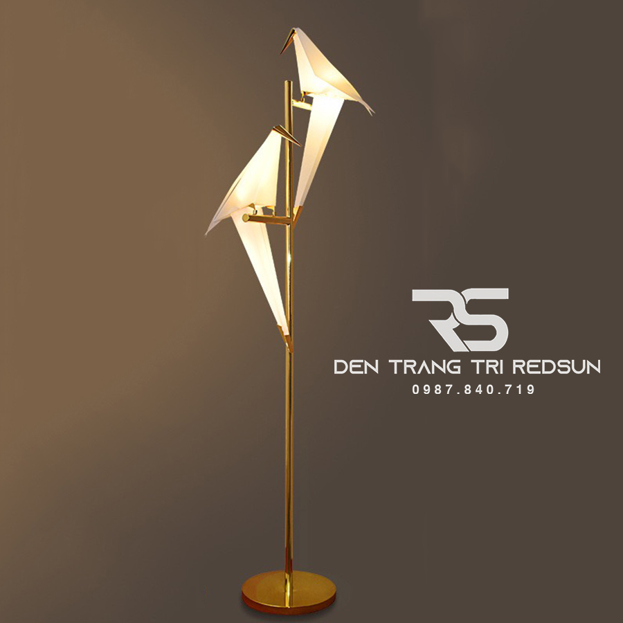 Đèn Sàn Phong Cách Bắc Âu Sáng Tạo Hình Hạc Giấy DS2042