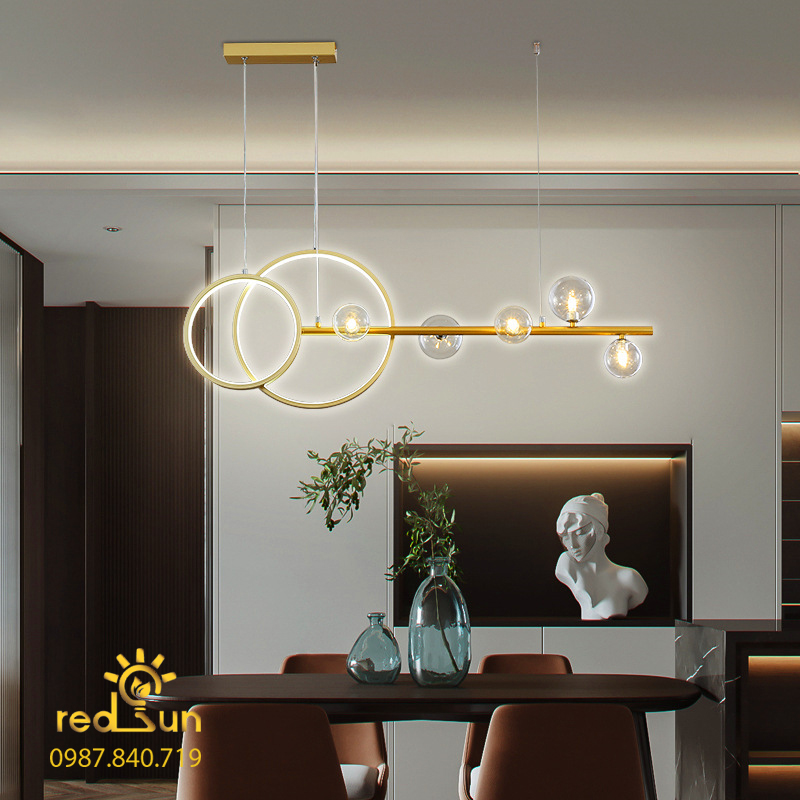 ĐÈN THẢ NGANG 2 VÒNG LED MỚI DC-35