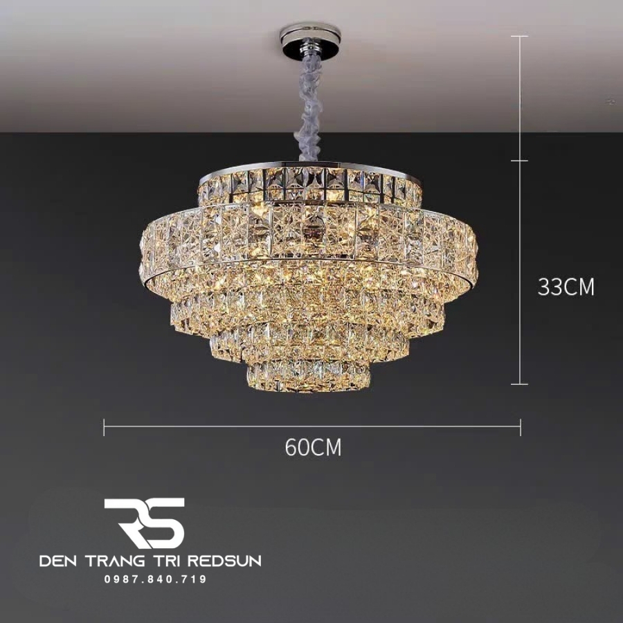 Đèn Chùm Pha Lê Hiện Đại Trang Trí Phòng Khách, Phòng Ăn, Sảnh Chờ DCP-010