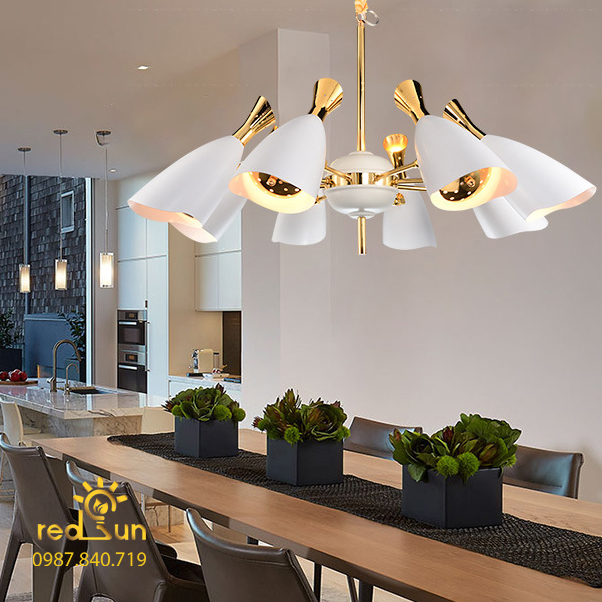 Đèn chùm 8 chân vịt hiện đại DC-68