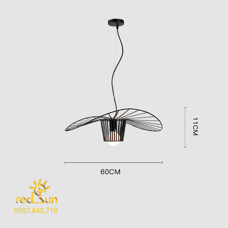 Đèn chùm mũ rơm Nordic DC-290