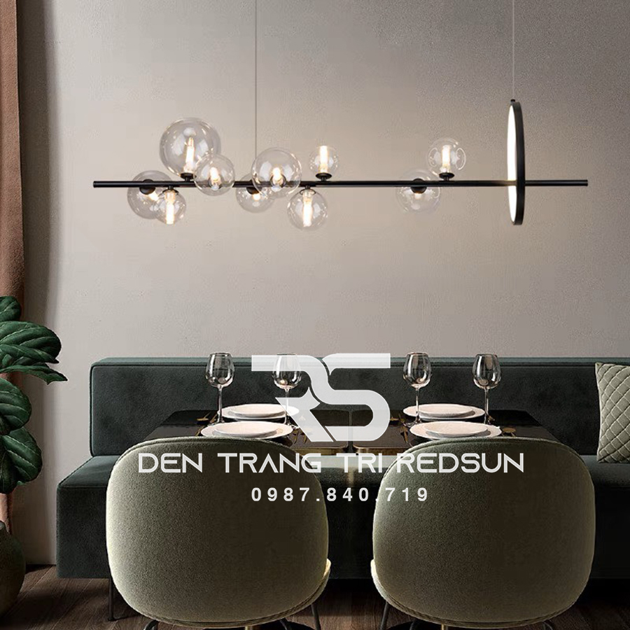 Đèn Thả Bàn Ăn Hiện Đại Phong Cách Bắc Âu Choá Thuỷ Tinh DC-L035