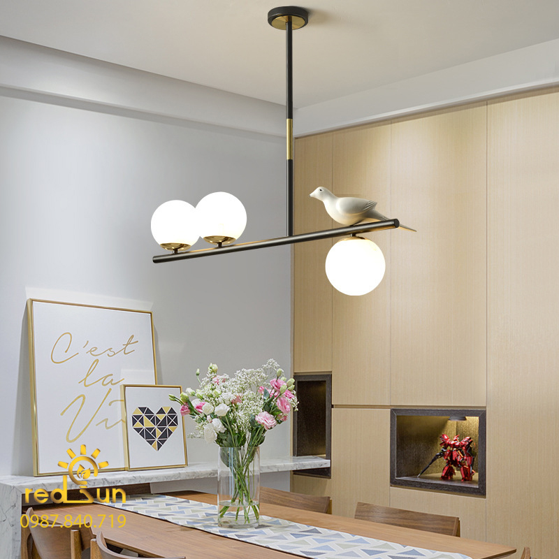 ĐÈN THẢ NGANG CHIM 3,4 CHÓA MỚI TH766