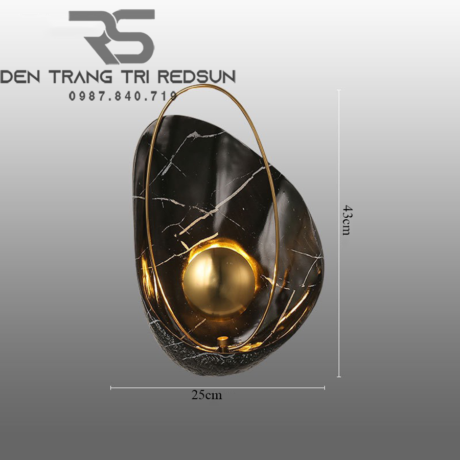 Đèn Tường Trang Trí Phòng Khách, Phòng Ngủ, Cầu Thang Dáng Vỏ Sò Phong Cách Bắc Âu DT-BVK130