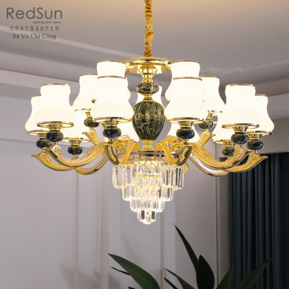 Đèn chùm phong cách cổ điển N8091/15