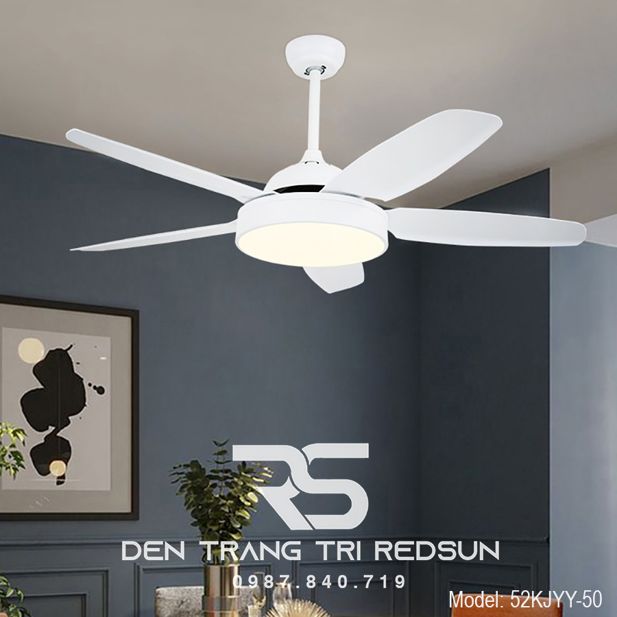Quạt Trần Đèn Trang Trí Phòng Khách, Phòng Ngủ - 52KJYY-50