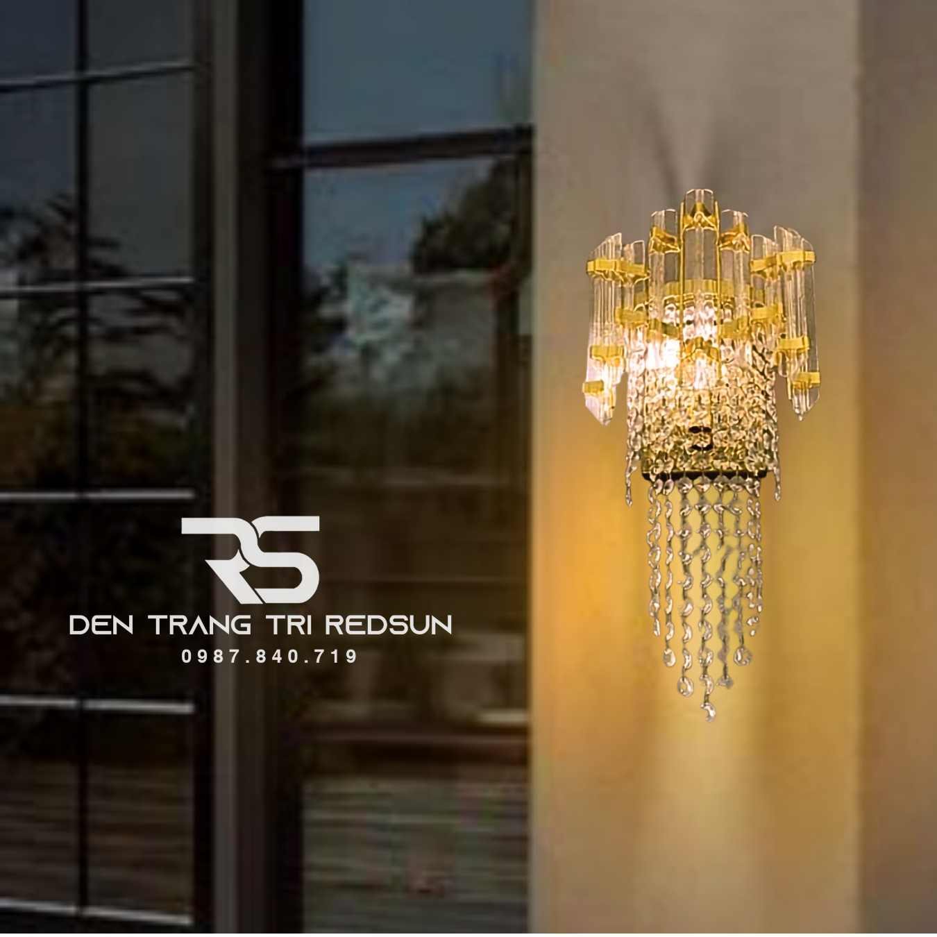 Đèn Tường Pha Lê Trang Trí Phòng Khách, Phòng Ngủ, Phòng Ăn Hiện Đại DT-C6719