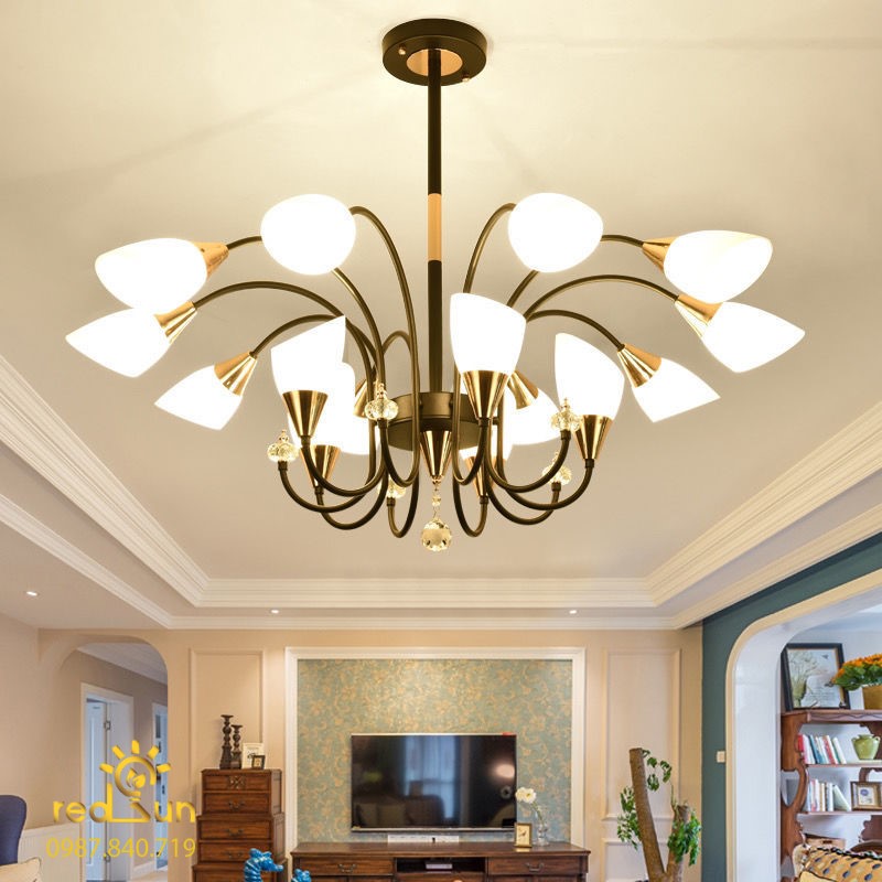 Đèn chùm chóa sứ phong cách hiện đại DC-L023