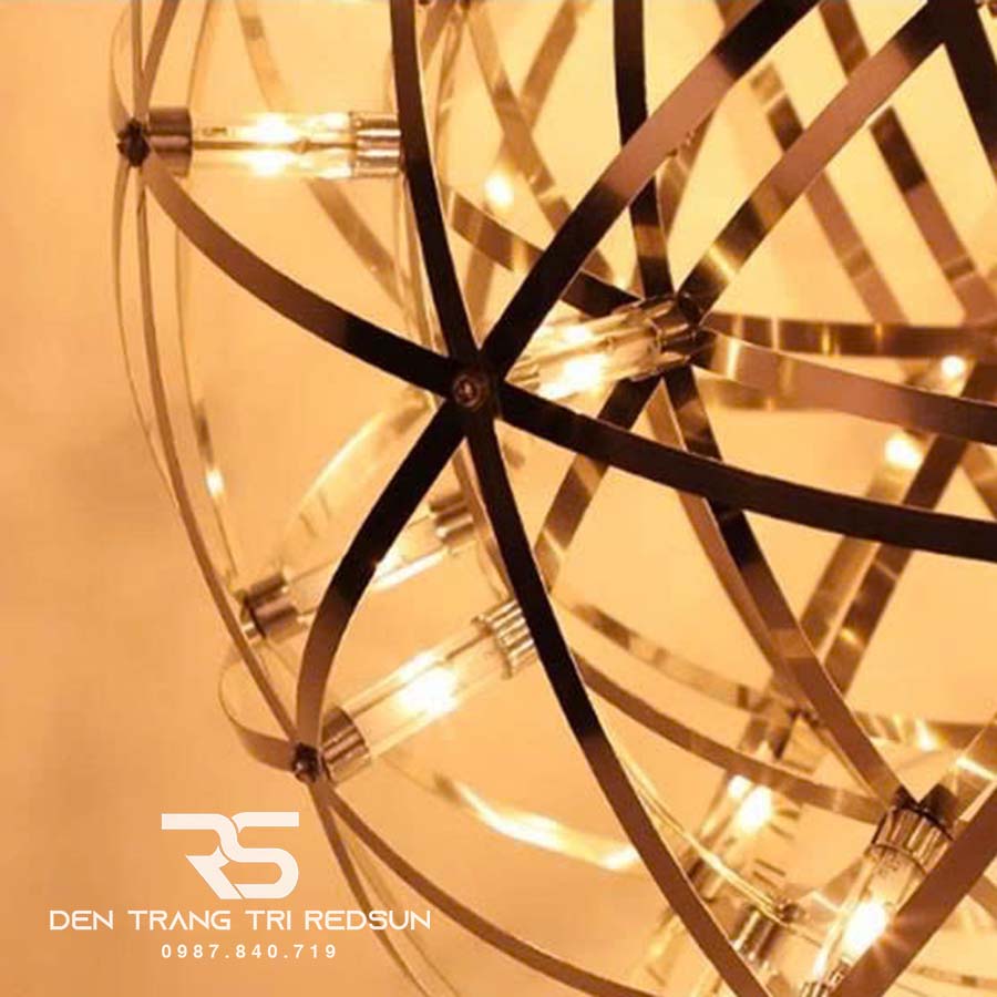 Đèn Thả Trần Lắp Thông Tầng, Phòng Khách, Khách Sạn, Nhà Hàng Phong Cách Bắc Âu Hiện Đại Cầu LED Sao  DC-T106