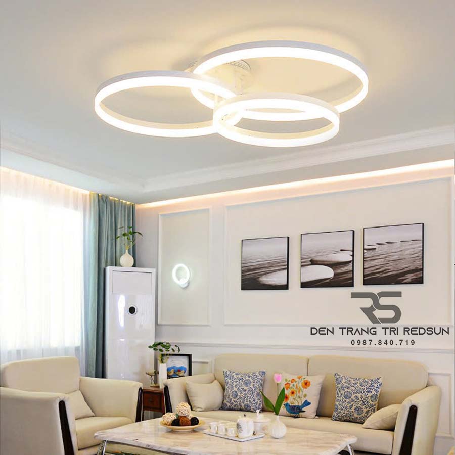 Đèn Mâm Ốp Trần Phòng Khách, Phòng Ngủ Hiện Đại MN345