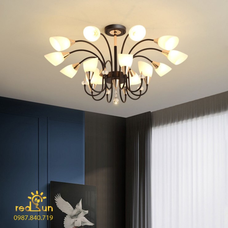 Đèn chùm chóa sứ phong cách hiện đại DC-L023