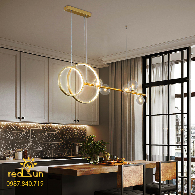 ĐÈN THẢ NGANG 2 VÒNG LED MỚI DC-35