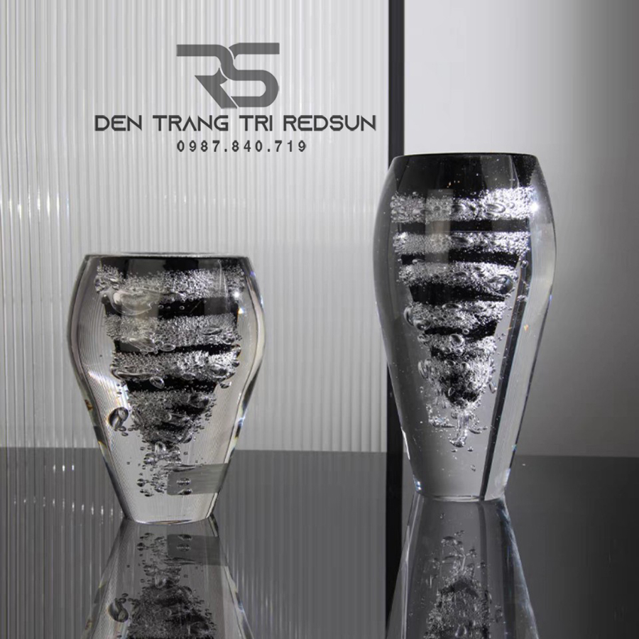 Bình Hoa Trang Trí Phong Cách Bắc Âu Sáng Tạo Hình Bong Bóng Chất liệu Thuỷ Tinh DDC-ZG005