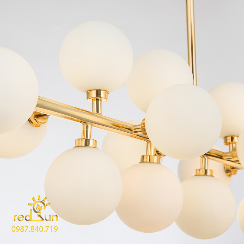 Đèn thả ngang cầu sứ 16 bóng DC-1416