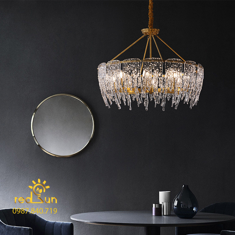 Đèn chùm pha lê băng tuyết phong cách Bắc Âu DC-2610