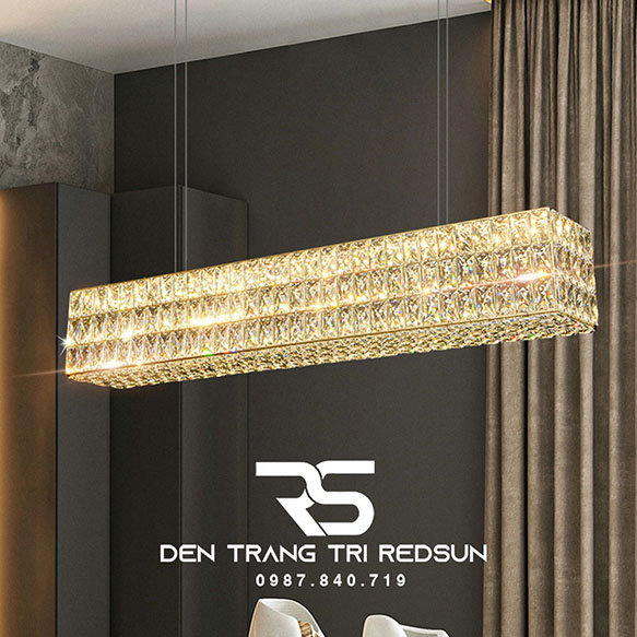 Đèn Thả Pha Lê Bàn Ăn, Bàn Đảo Hiện Đại TPL074