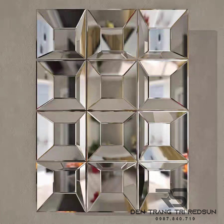 Gương Treo Tường Trang Trí Phòng Khách, Phòng Ngủ, Nhà Tắm Phong Cách Bắc Âu GDC-005