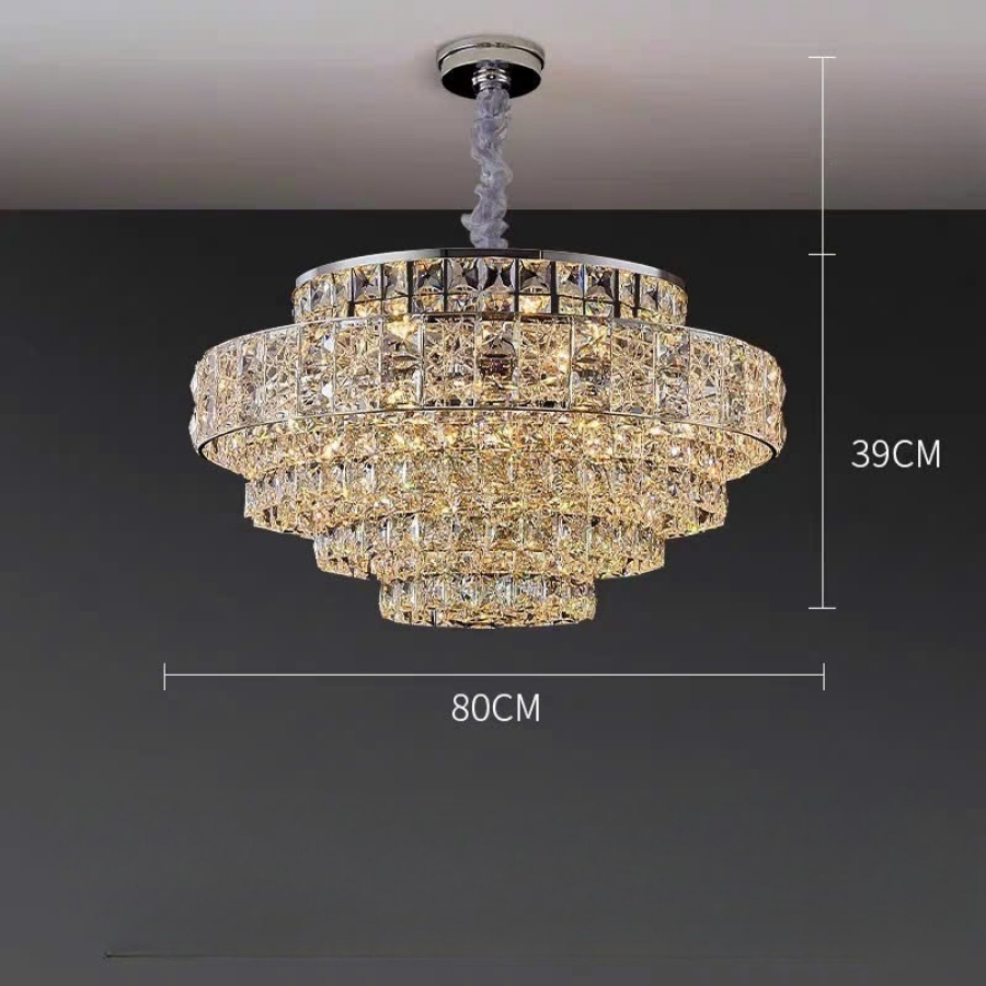 Đèn Chùm Pha Lê Hiện Đại Trang Trí Phòng Khách, Phòng Ăn, Sảnh Chờ DCP-010