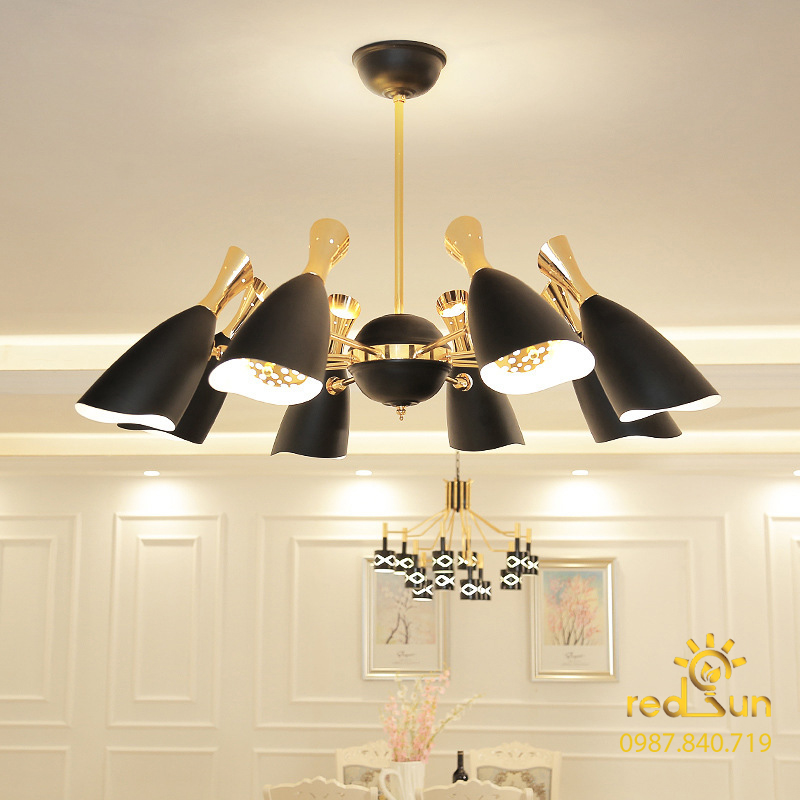 Đèn chùm 8 chân vịt hiện đại DC-68
