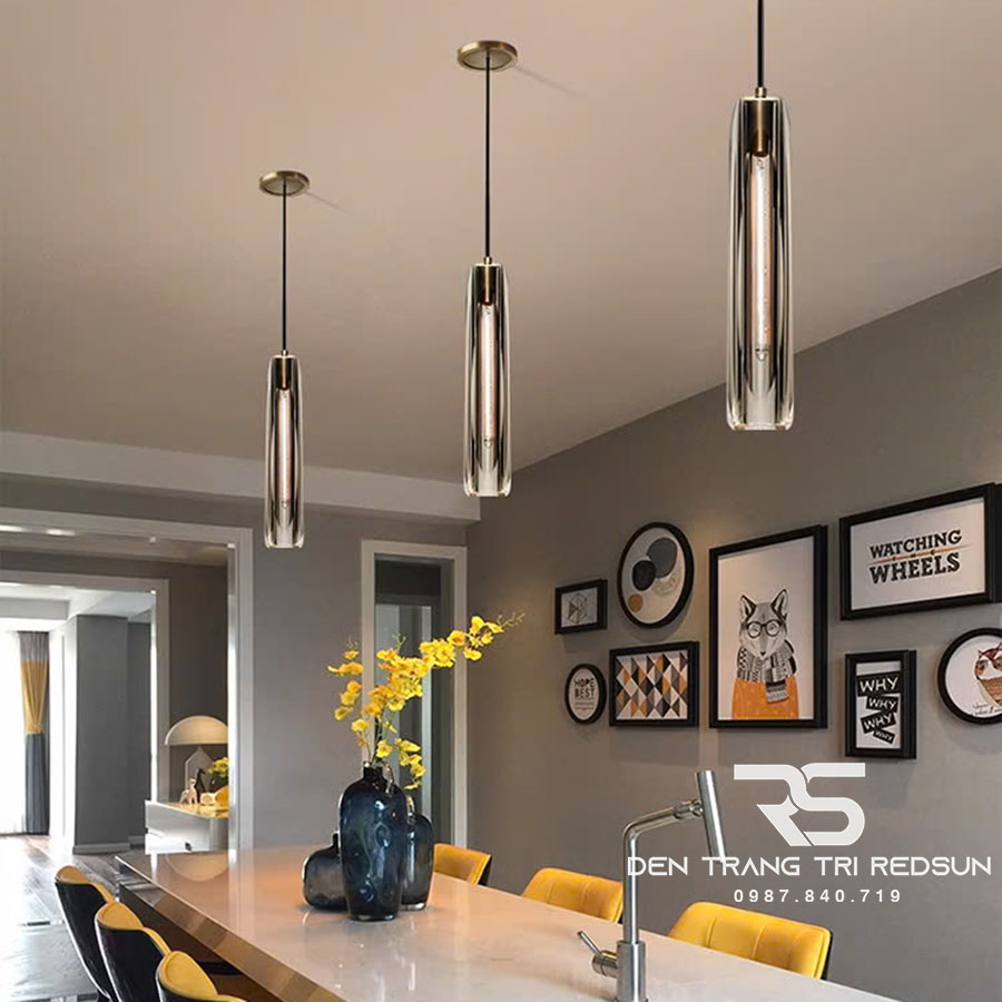 Đèn Thả Trang Trí Quán Cà Phê, Nhà Hàng, Bàn Ăn, Bàn Đảo Phong Cách Bắc Âu CDT-T061