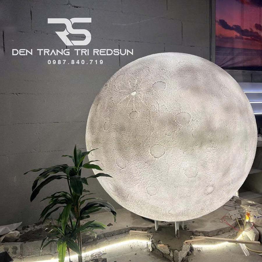 Đèn Mặt Trăng Siêu To Khổng Lồ 3D Lắp Trang Trí Ngoài Trời DC-T109