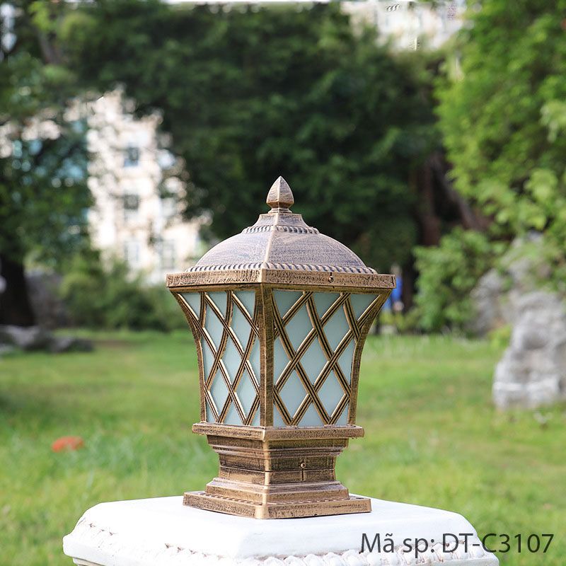 Đèn Trụ Cổng Chất Liệu Hợp Kim Lắp Ngoài Trời DT-C3107